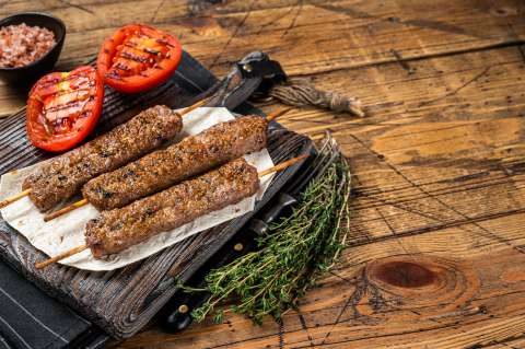 Pinchos de carne fáciles y saludables