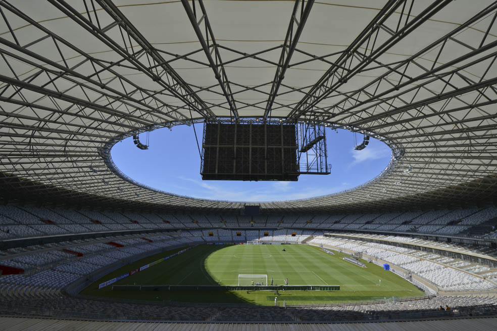 El sábado, desde las 11:00 a.m., Colombia enfrentará a Grecia en el magnífico estadio Mineirão, de Belo Horizonte. / FifaMedia