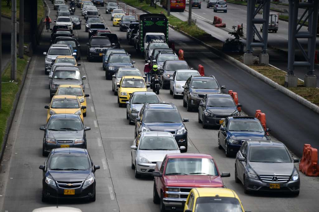 Trancones en Bogotá a causa de las diversas obras que se llevan en la capital