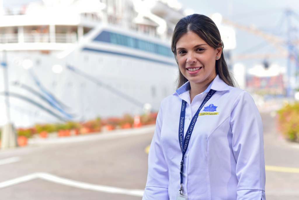 María Emilia Bonillas, coordinadora de la Terminal de Cruceros Cartagena de Indias.