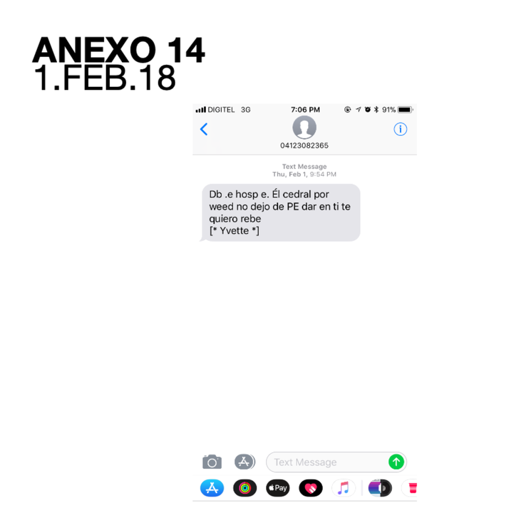 Desde los teléfonos celulares de los enfermeros, García continuaba enviando mensajes a sus víctimas.