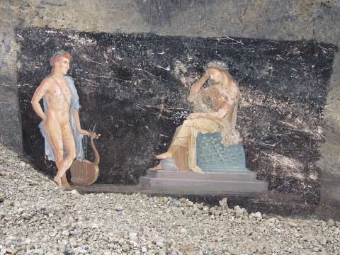 Descubren en Pompeya frescos inspirados en la guerra de Troya