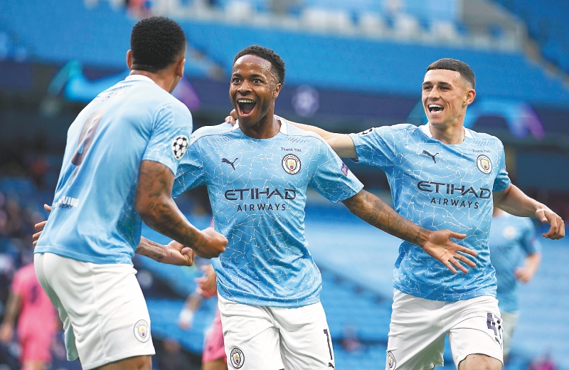 Raheem Sterling y Gabriel Jesús anotaron los dos goles de la victoria del Manchester City sobre el Real Madrid por 2-1 en los octavos de final de la Champions League. En los merengues descontó Karim Benzema.