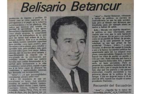 Belisario Betancur: un colombiano de buena voluntad