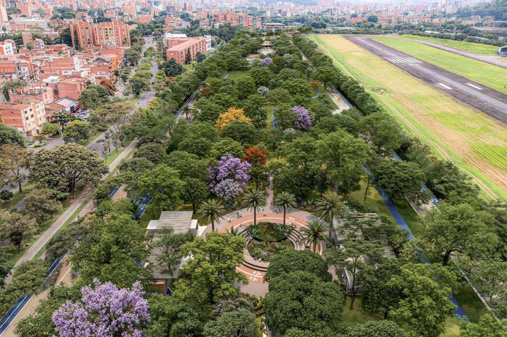 Render nuevas obras del Gran Parque Medellín.