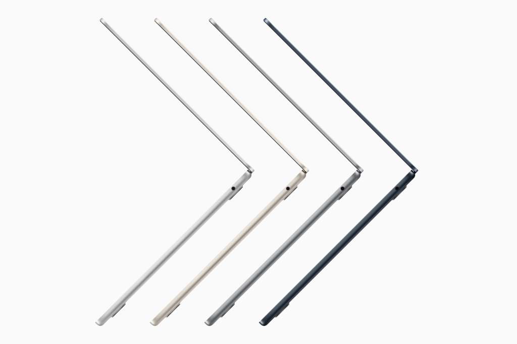 Imagen de la nueva generación de Macbook Air, el computador portátil más pequeño y ligero de Apple.