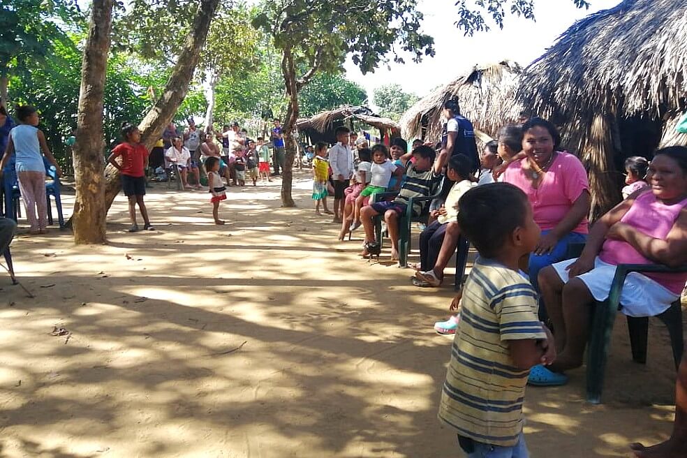 Hay más de 11 comunidades y pueblos indígenas en la Orinoquia que sienten preocupación por pasar hambre en la cuarentena nacional. Algunas de ellas están en vía de extinción. / Cortesía Corporación Claretiana Norman Pérez Bello