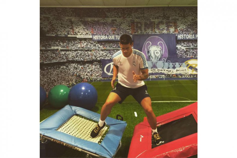 James se entrena para su regreso a las canchas. Foto: Twitter