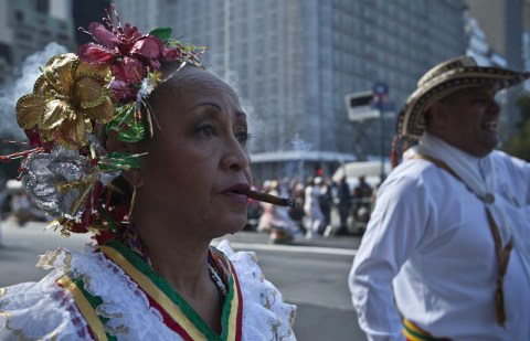 Sangre latina en Nueva York por el Día de la Hispanidad
