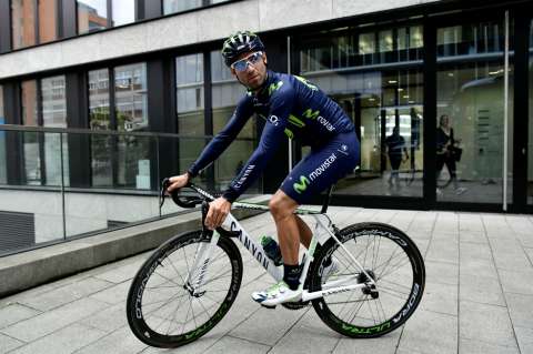 Alejandro Valverde se retira del Tour tras sufrir una dura caída