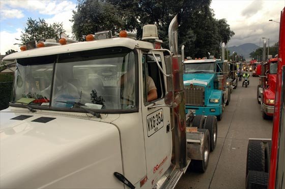 El paro camionero se ha extendido por más de un mes. / Archivo
