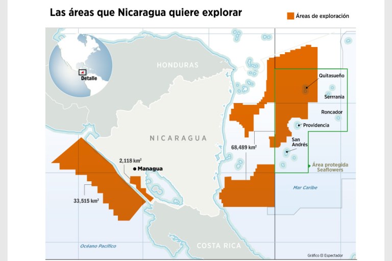 Nicaragua busca petróleo