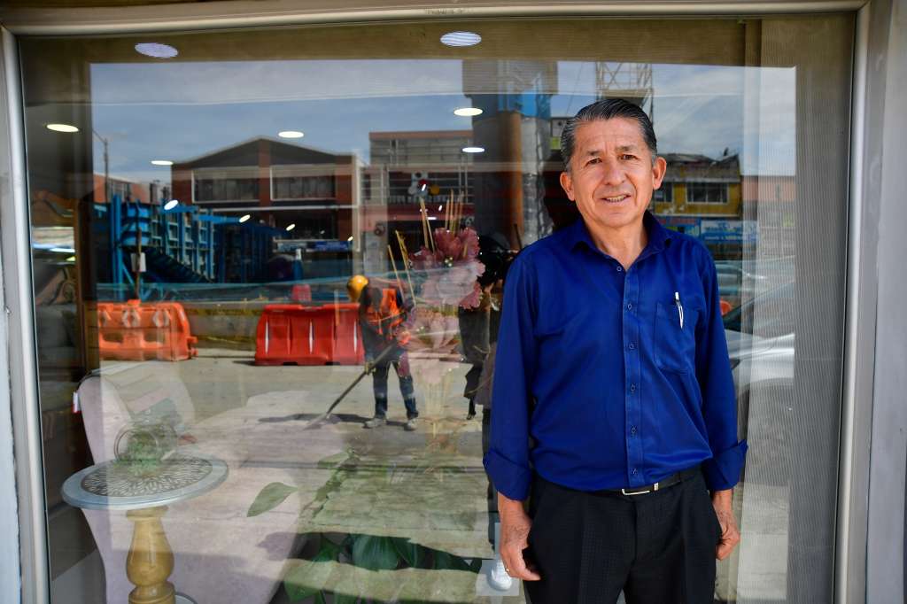 Obras del Metro de Bogotá en Santa Isabel.