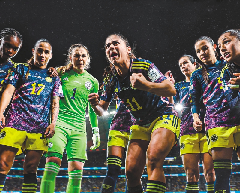 Las jugadoras de la selección femenina de Colombia durante la Copa Mundial. / FCF