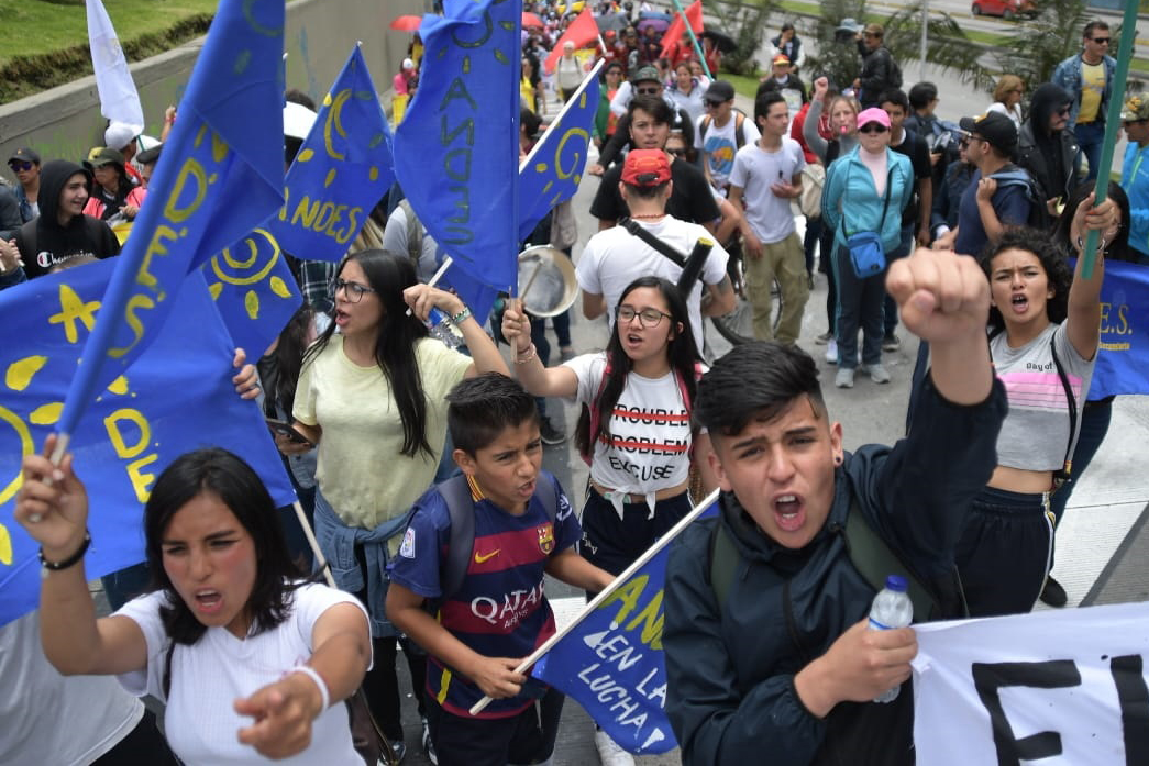 Este sería el cuarto día del año que Fecode hace un paro, los anteriores fueron el 14 de febrero y 19 y 20 de marzo. / Gustavo Torrijos - El Espectador.