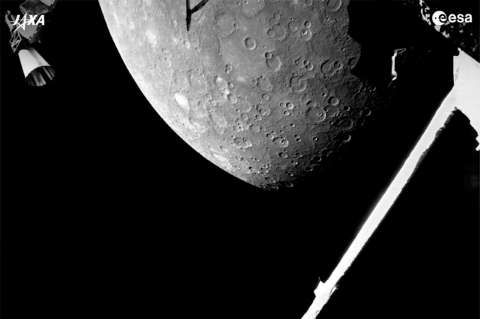 La misión BepiColombo transmite sus primeras imágenes de Mercurio
