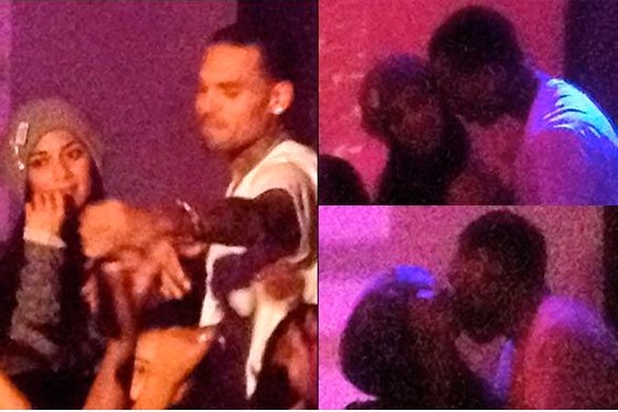 Novia de Lewis Hamilton fue ‘pillada’ besando a Chris Brown