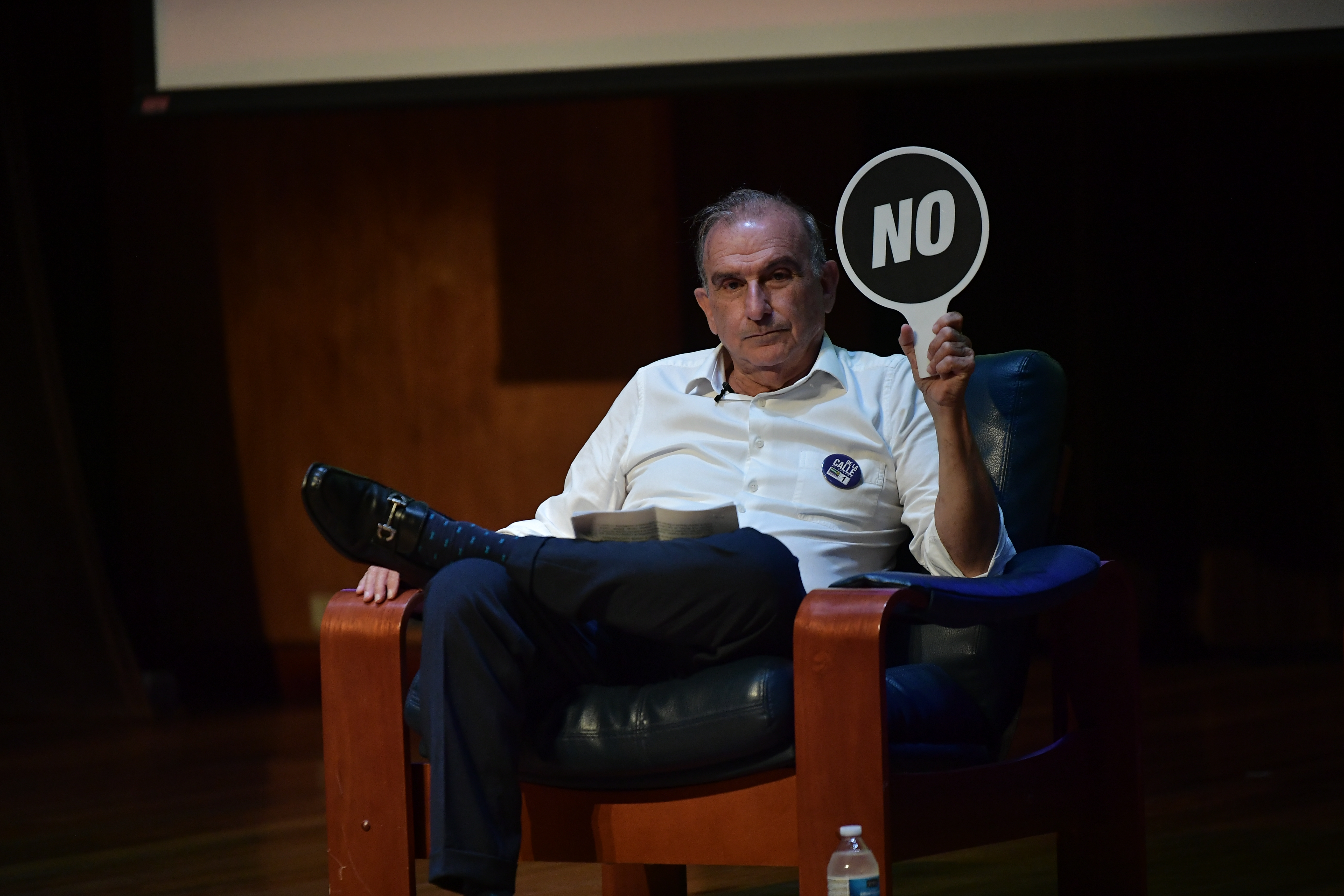Durante el foro de candidatos a Senado y Cámara en la Universidad Javeriana de Cali