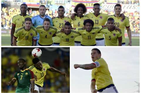 Las imágenes que dejó el triunfo de Colombia sobre Camerún
