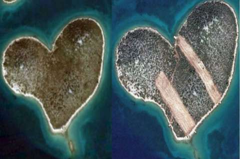 El misterio de la isla del corazón que un día se rompió