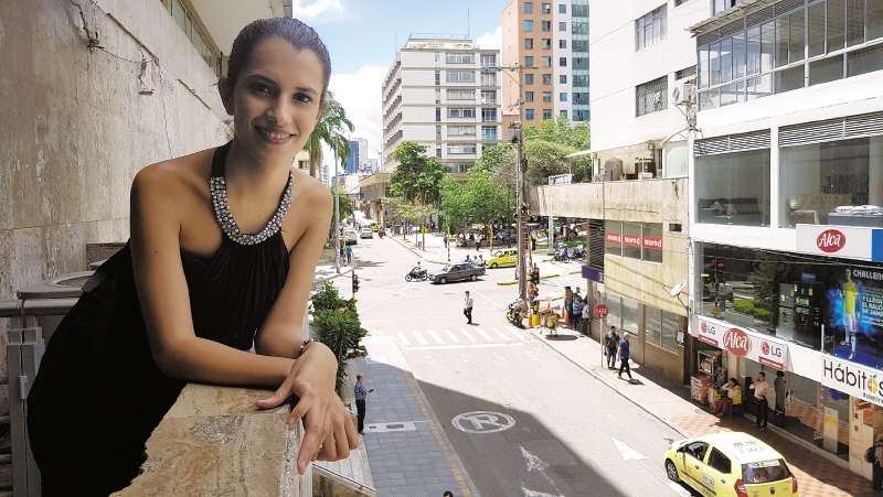 Samanta Silva estudia tecnología agroindustrial y estuvo en Bucaramanga hablando del proyecto. / Edwin Bohórquez A.