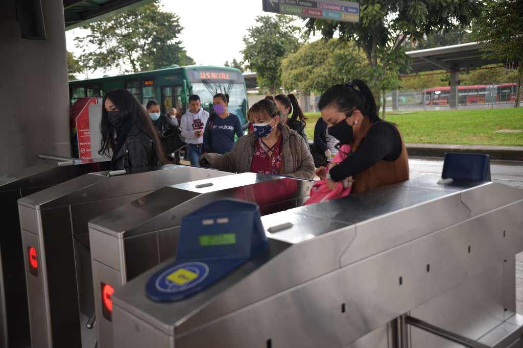 Aspectos de este portal de TransMilenio durante la pandemia del coronavirus covid – 19
