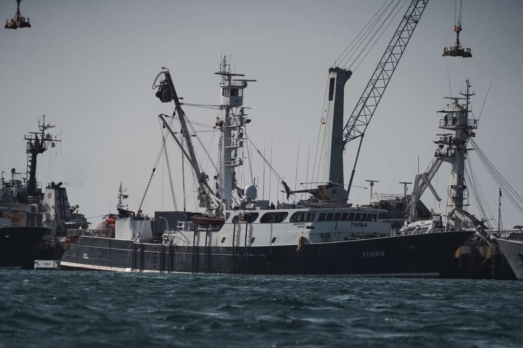 En barcos atuneros como este se pueden llevar hasta 1.000 toneladas, según el tamaño.