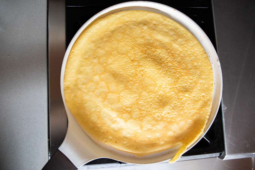 Crepe de arequipe y  banano