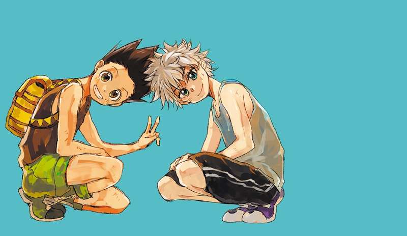 Los personajes Killuah y Gon de la serie de manga "Hunter x Hunter". / Archivo particular