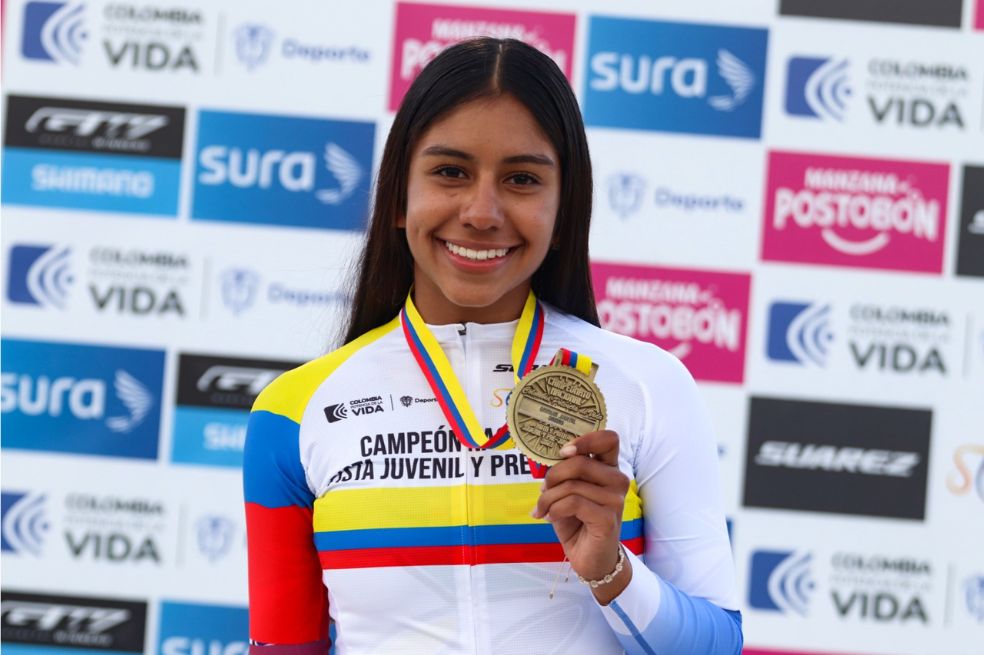 Juliana Londoño se impuso en el Ómnium y fue la figura de la delegación colombiana en los panamericanos de pista.