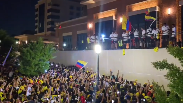 El impresionante banderazo de los hinchas colombianos en la Copa América: video