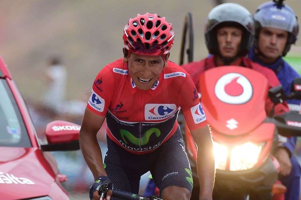 Nairo espera llegar vestido de rojo a Madrid. / EFE