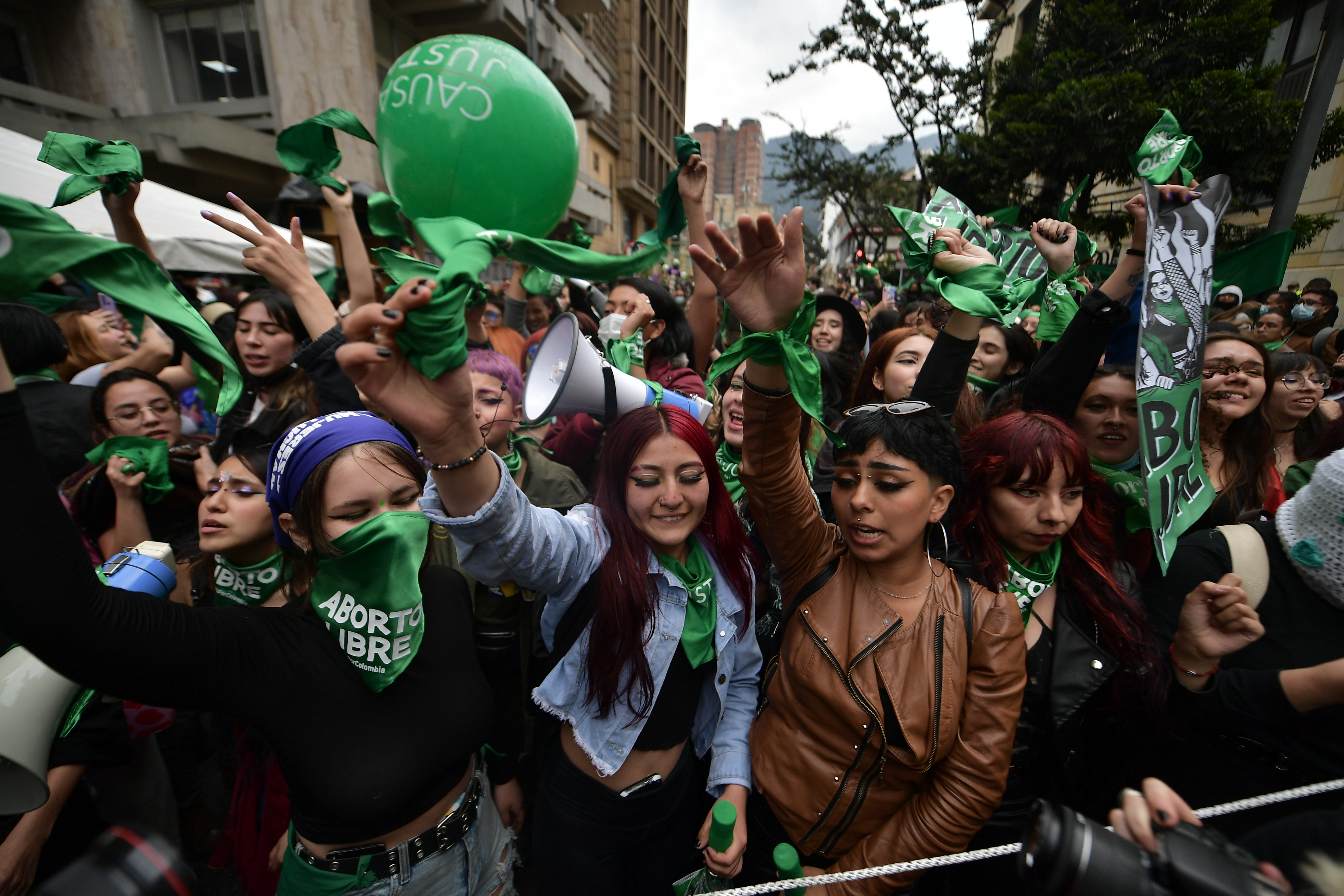 Plantón en la Corte constitucional por la despenalización del aborto