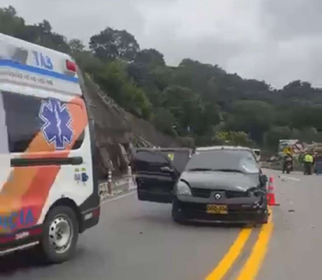 Imagen de video de redes sociales del accidente en el sector de la Gran Vía.