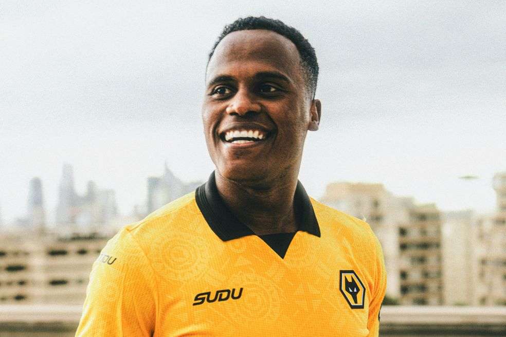 Jhon Arias durante su presentación como nuevo jugador del Wolverhampton Wanderers de la Premier League de Inglaterra.