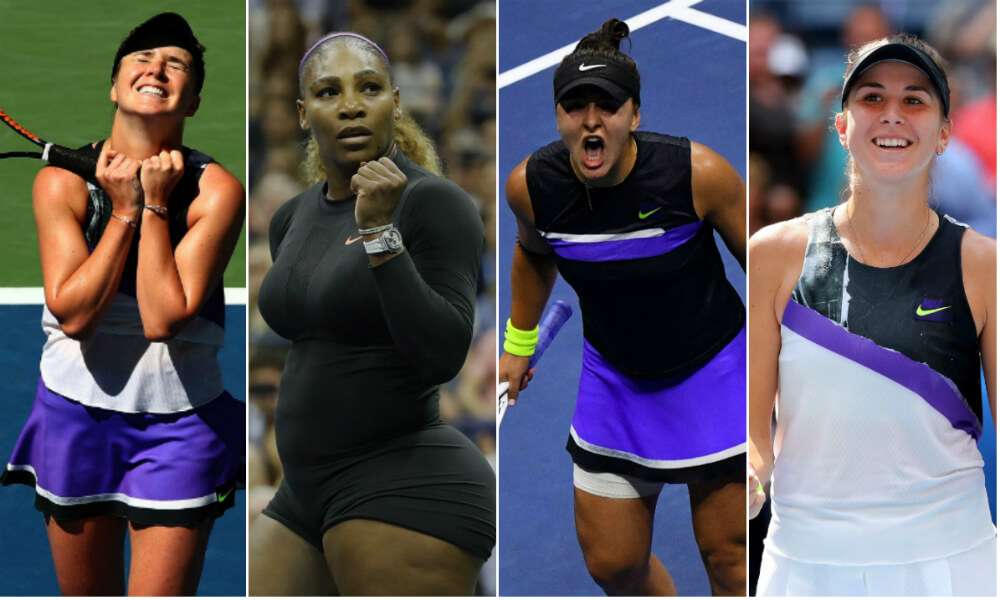 Svitolina, Williams, Andreescu y Bencic, las semifinalistas en Nueva York. / AFP y EFE