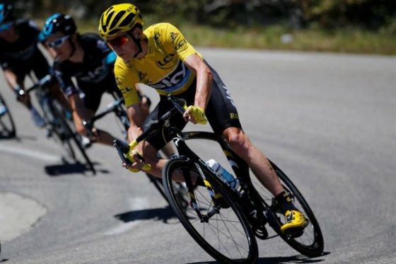 Chris Froome, líder del Tour de Francia. Foto: EFE