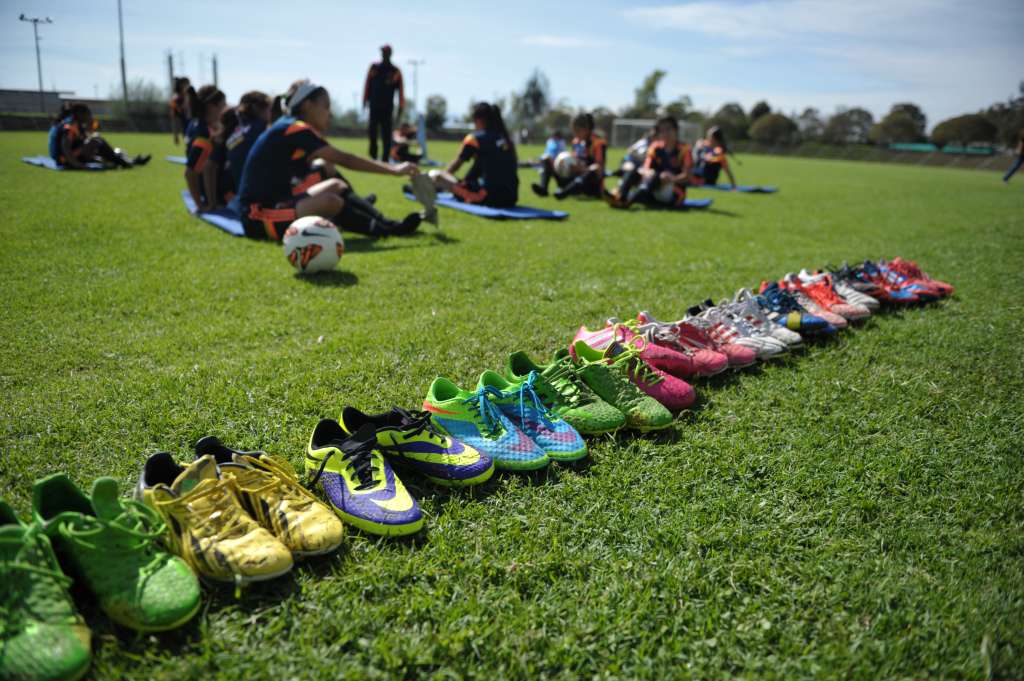 Entrenamiento de la selección Colombia femenina sub-20, previo a su participación en el suramericano de la categoría que se llevará a cabo en Uruguay.