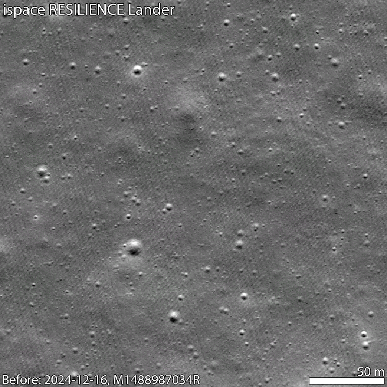 NASA revela imagen del sitio donde se estrelló misión japonesa no tripulada en la Luna