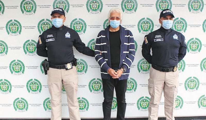Carlos Mahecha Díaz fue capturado en febrero de 2021 y permanecía detenido a la espera de su extradición. / Policía