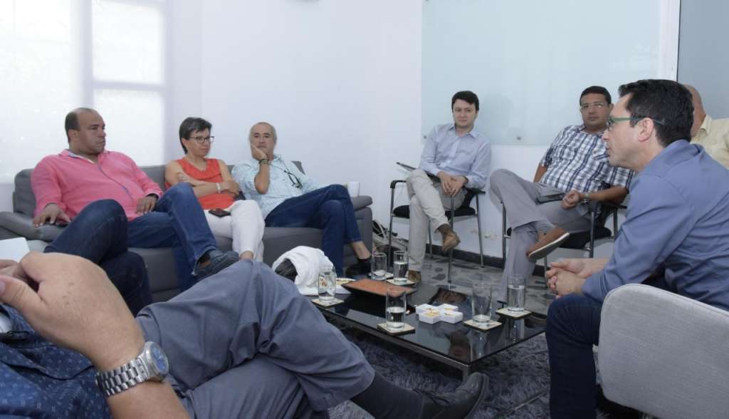 Reunión entre Carlos Caicedo y Claudia López. / Tomada de Twitter.
