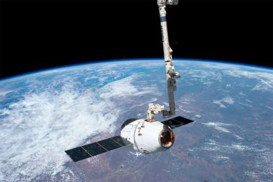 Cápsula Dragon de la compañia SpaceX