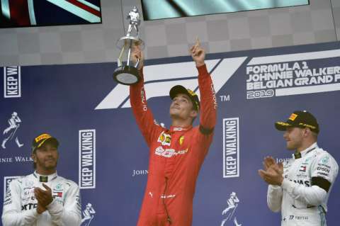 Charles Leclerc triunfó en el Gran Premio de Bélgica