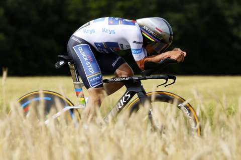 Evenepoel ganó la contrarreloj de este viernes en el Tour de Francia