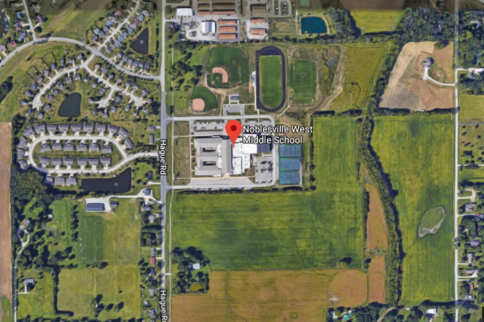 Escuela Secundaria de Noblesville en Indiana, Estados Unidos, lugar del nuevo tiroteo. / Captura pantalla Google Maps
