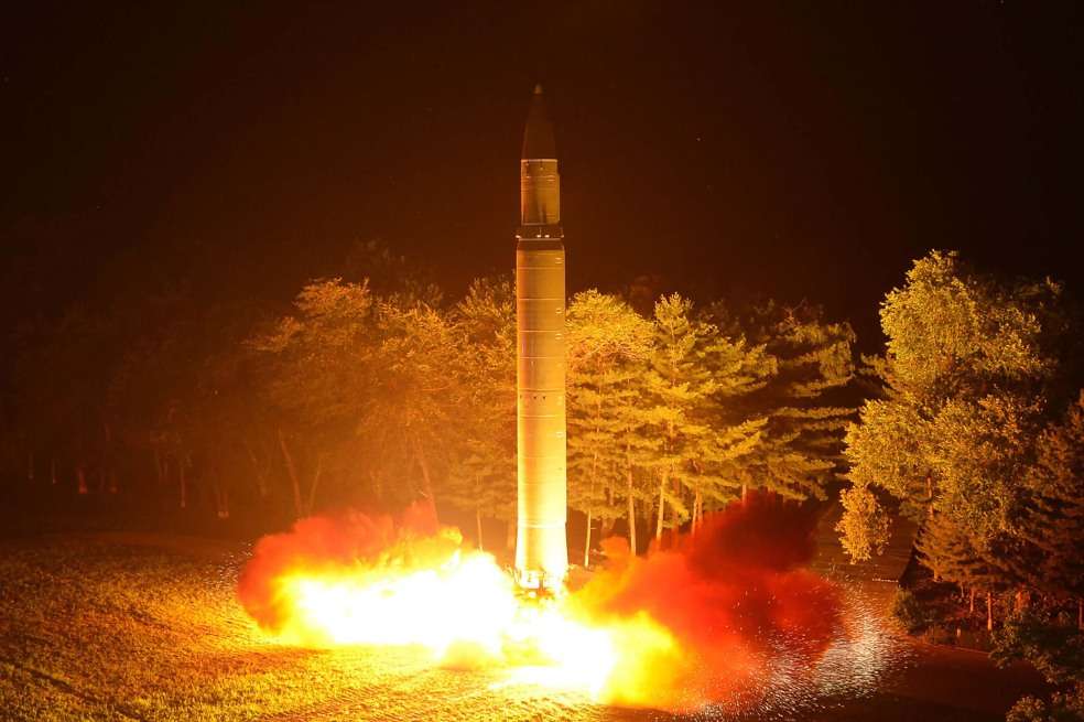 Este fue el ensayo balístico que hizo Corea del Norte el 29 de julio de este año. / AFP