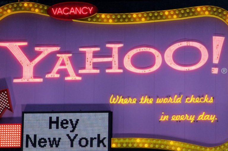 Nueva York celebra la apertura de una nueva oficina de Yahoo en Times Square