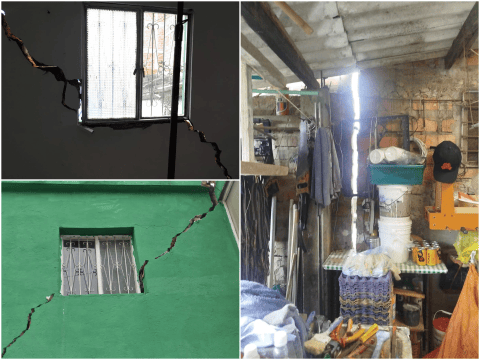 El barrio en Bucaramanga al que se lo están comiendo las grietas; nadie responde
