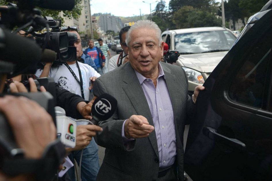 Luis Chiriboga, presidente de la Federación Ecuatoriana de Fútbol. Foto: AFP