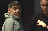 Maradona llegó a Madrid para apoyar al Napoli en la Champions